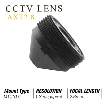 HD 1,3 MP Miniatúrnych Objektív 2.8 mm, M12 Mount MTV Rada CCTV Objektív 1/3