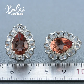 Zultanite farby náušnice 925 sterling silver jednoduché hruškovitého tvaru dizajn jemné šperky pre ženy, dievčatá Bolaijewelry