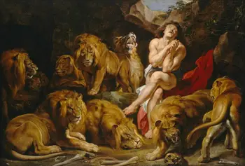 Peter Paul Rubens Daniel v Levi' Den Umenia, Tlače, Plagát, olejomalieb na plátne Pre Domova Wall Art