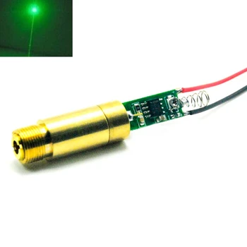 Priemyselné 20mW 532nm Zelená Bodka Laser Diode Module 3V-3.7 V, w PCB Ovládač