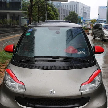 Pre 2008-Smart Fortwo 451 Auto Spätné Zrkadlo Dekoratívne Prípade, Model Auta, Auto Mirror Príslušenstvo pár zrkadlo puzdrá