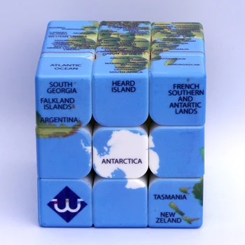 3x3x3 Zemi Vzor Magic Cube Rýchlosť Puzzle game oh! Cube pre Mozgu Školenie pre Dospelých, Deti, Hrať Kit