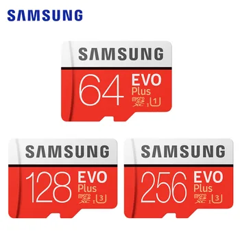 SAMSUNG Pamäťovú Kartu EVO Plus 4K Ultra HD Micro SD 256 GB 128G 64GB Class10 MicroSD Karty C10 UHS-I Trans Flash Karty MicroSD