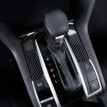 ABS Uhlíkových Vlákien stredovej Konzoly Radenie Panel Rám, Kryt Výbava pre Honda Civic 10. 2016-2019 Gen Automatickou Prevodovkou