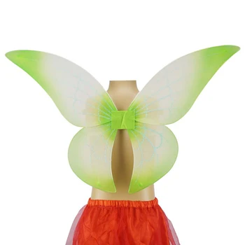 Zelená Víla Krídla Dievčatá Anjel Krídla Halloween Kostýmy Dieťa Role Play Fancy Dress Up Deti Strany