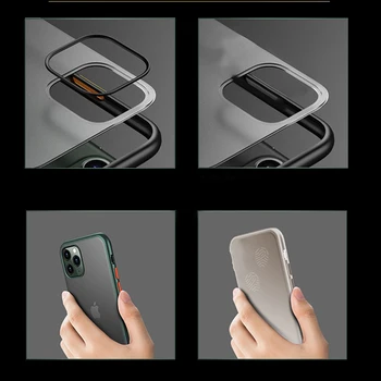 KUULAA Pre iPhone 11 Pro Max Prípade Luxusný Transparentný Chrániť Telefón Prípade som Telefónu 11 ProMax Shockproof Zadný Kryt Pre iPhone 11Pro