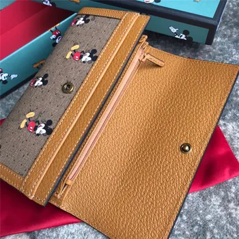 Disney Mickey Mouse nové peňaženky Mickey Mouse spojka bag classic kožená taška mince kabelku jednoduché módy malé peňaženky