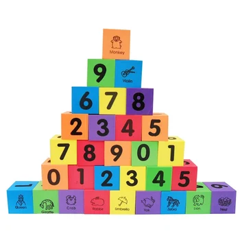 30Pcs Pena Stavebné Bloky Pre Deti, Batoľatá 1 2 3 Rokov Abecedy, Čísla, Vzdelávacie Hračky Montessori