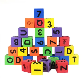 30Pcs Pena Stavebné Bloky Pre Deti, Batoľatá 1 2 3 Rokov Abecedy, Čísla, Vzdelávacie Hračky Montessori