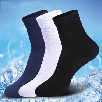 10 Párov/pack Mužov Ponožky Letné Business Farbou Breathabel Tenké Módne Muž Členok Dĺžka Ponožky Vysokej Kvality
