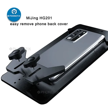 MiJing HG201 Mobilného Telefónu Zadný Kryt Skla Odstránenie Auta Nastaviteľné Pevné Zariadenie pre iPhone Odstránenie Zadné Zadný Kryt Skla