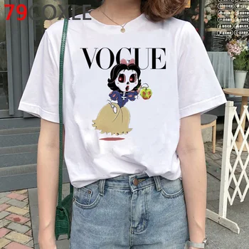 Vogue Princezná T Shirt Ženy Letné Top Harajuku Plus Veľkosť T-shirt Kawaii Cartoon Darebák Grafické Tees Ulzzang Streetwear Žena