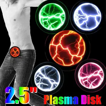 Farba plazma disk fantázie mini pocket plazma disk snímač osvetlenia rada domov disco party dekorácie PVC a sklo výkon