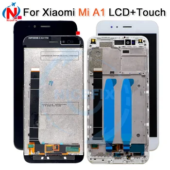 Pre Xiao Mi A1 MiA1 Mi5X Mi 5X lcd displej Dotykový Displej Digitalizátorom. s Rámom Náhradné Diely Pre Xiao Mi A1 LCD