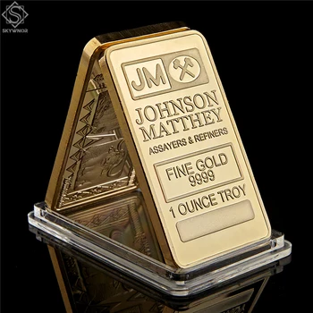 5 KS UK Londýne Replika rýdze Zlato 999 1 Ounce Troy Johnson Matthey Assayer& Rafinérie Bar/Zberateľskú Mincu