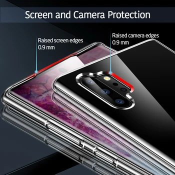 ESR Mäkké TPU puzdro pre Samsung Galaxy Note 10 Poznámka 10 Plus Kryt Ultratenké Transparentný Nárazník Kryt Pre Samsung Poznámku 10+ 5G Coque