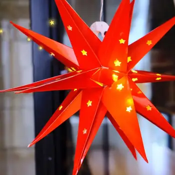 Výbuch Star Light 3D Visí 18-bod Star Tienidlo bez Zdroja Svetla Bar Stage Kreatívne Svadobné Party Dekorácie 2021