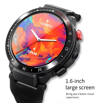 LEMFO LES4 4G Smart Hodinky 2020 Android 7.1 Smart Hodinky Mužov 1.6 palcový Veľký Displej 1G RAM 16 G ROM Smartwatch so Sim karty, GPS
