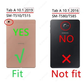 Pre tablet Samsung T510 Prípade Deti kryt šok dôkaz EVA pena Ručné pre Samsung Galaxy Tab 10.1 2019 prípade SM-T510 / T515