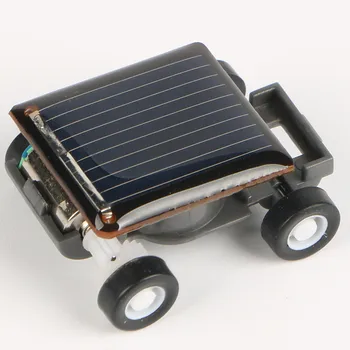 Nové Podivné Black Tvorivé Najmenších Mini Solárne Auto Model Solárnej Hračky, Stavebnice moduly Gadget Vzdelávacie Baby Deti Hračky pre Deti