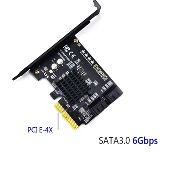 88SE9230 čip, SATA III (6Gbps) 4 porty PCI-Express radič karty kompatibilné PCI Express x4, x8, x16 základná doska pre HDD SSD