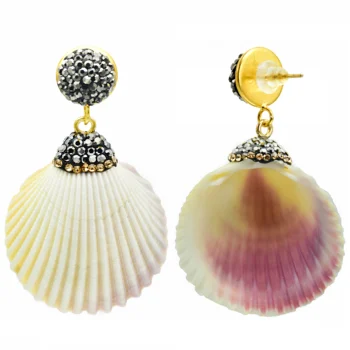 Prirodzené Farby Shell Náušnice Pre Ženy 2019 Vintage Mora Štýl Geometrické Drop Náušnice Český Šperky, Svadobné Party Trendy