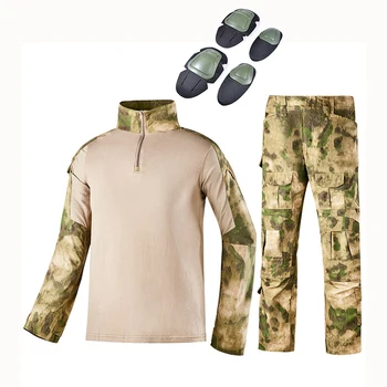 Vojenskú Uniformu Multicam Armády Bojové Tričko Jednotné Taktické Nohavice s Kolien Kamufláž Vyhovovali nepremokavé Oblečenie