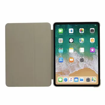 Obchodný Prípad Pre Nový iPad Pro 11 palcový 2018 PU Kožené transparentné PC celého Tela Ochranné 3 Zložte Kryt Pre iPad Pro 11 Prípade