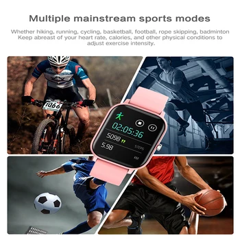 P8 Upgrade Plne Dotykový Bluetooth Smart Hodinky Muži Ženy Náramok Sport Fitness Krvného Tlaku, Srdcovej SmartWatch