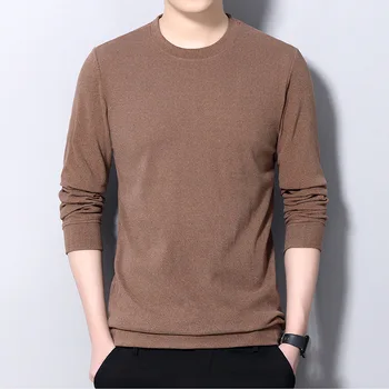 Muži Zime Patria Farbou Turtleneck Dlhý Rukáv Fleece Slim Fit T-shirt Muž Bežné Vysokej Kvality Jednoduché Japonskom Štýle Klesnutie