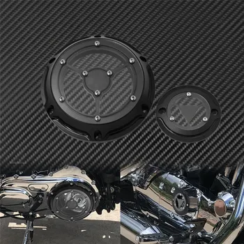 Motocykel CNC Derby Kryt Načasovanie Časovač Zahŕňa 6 otvorov Black Chrome Hliníkový Set Pre Harley Sportster XL 883 1200 2004-2016 XR