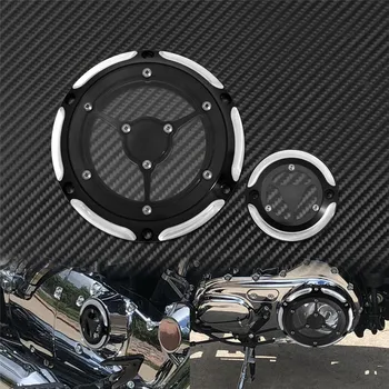 Motocykel CNC Derby Kryt Načasovanie Časovač Zahŕňa 6 otvorov Black Chrome Hliníkový Set Pre Harley Sportster XL 883 1200 2004-2016 XR