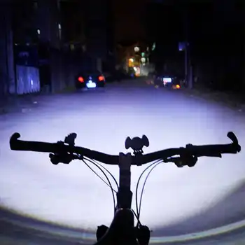 USB Nabíjateľné Bicyklov Svetla XML-T6 + 2* COB LED Bicykel Predné Svetlo Zoom MTB Svetlometu Nepremokavé 4 Režimy Cyklistické Vedúci svetlo