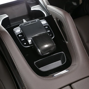 ABS Chrome/Carbon Fiber Centrálne Riadenie, lakťová opierka Dekoratívny Kryt Výbava Pre Mercedes Benz GLE GLS Triedy W167 X167 2020 Príslušenstvo