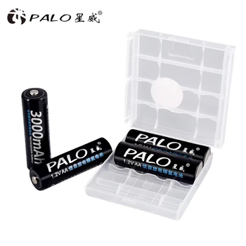 PALO 4PCS 1.2 V NI-MH AA nabíjateľné batérie + 4PCS 1.2 V AAA nabíjateľné Batérie+inteligentné inteligentné Nabíjačky Batérií