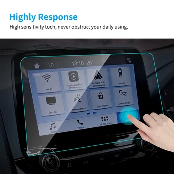 8 9 Palcový pre Ford EcoSport TPU Auta GPS Navigácie Screen Protector Ocele Ochranný Film Automobily Auto Interiérové Doplnky