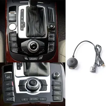 Auto Bluetooth, AUX Prijímač, Kábel s USB Adaptér pre VW Audi A4 A5 A6, Q5 Q7 S4 S5 Media Audio Vstup AMI MDI Rozhranie