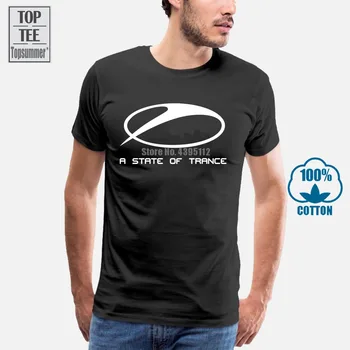 Armin Van Buuren A State Of Trance Asot Čierny Čaj Sz S 3Xl pánske Bavlnené Tričko Košele Homme Novinka T Shirt Mužov
