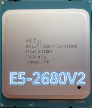 Procesor Intel Xeon E5 2680 V2 CPU E52680 v2 2.8 LGA 2011 SR1A6 Desať Jadier Server procesor e5-2680 V2 E5-2680V2
