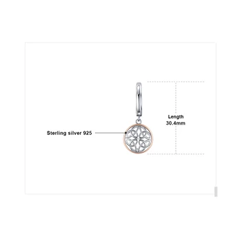 JewelryPalace Keltský Uzol Visieť Drop Náušnice 925 Sterling Silver Šperky pre Ženy kórejský Náušnice, Módne Šperky 2021