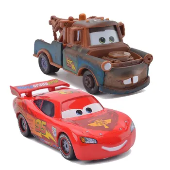 Disney Pixar Cars 2 Lightning McQueen A Mater Najlepšími Priateľmi Zmes 1:55 Zliatiny Hračka Vozidla Deti, Vzdelávacie Hračky
