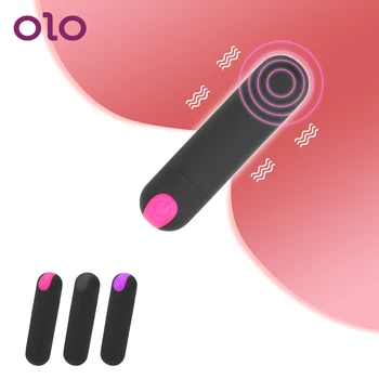 OLO 10 Rýchlosť Mini Bullet Vibrátor Silný Prst Dizajn Silné Vibrácie G-spot Masér Sexuálne Hračky pre Ženy USB Nabíjateľné