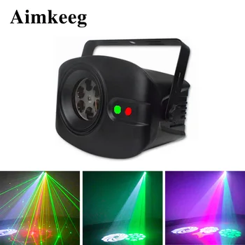 Nové LED Laserový Projektor DJ, Disco RGB Fáze Svetlo Diaľkové Ovládanie Efekt Zvuku sebaovládanie Smart Laser Domáce Dekorácie Vianoce