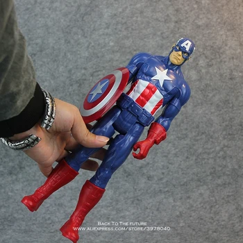 Disney, Marvel Avengers Kapitán Amerika 30 cm Akcia Obrázok Anime Mini Dekorácie PVC Zber Figúrka Toy model dieťa darček