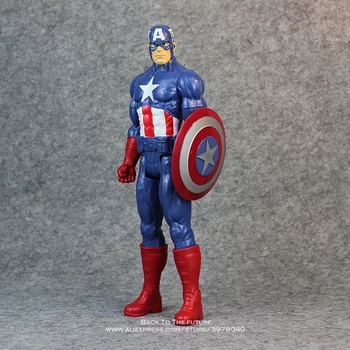 Disney, Marvel Avengers Kapitán Amerika 30 cm Akcia Obrázok Anime Mini Dekorácie PVC Zber Figúrka Toy model dieťa darček