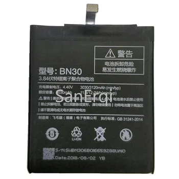 Top Kvalita BN30 batérie Pre Xiao Redmi 4A Mobilný Telefón Náhradná Batéria + Kódu Sledovania