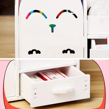 Creative Móde Office Držiak na Pero Nádherná Farba Multi-funkčné Brush Pot Ploche Skladovanie Kancelárske potreby Cartoon Dokončovacie Box