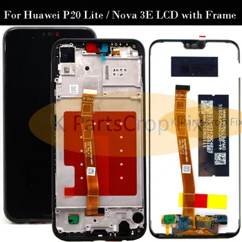 Pre Huawei P20 Lite / Nova 3E LCD s Rámom Dotykový Displej Digitalizátorom. Montáž Náhradných Dielov Pre Huawei P20 Lite LCD