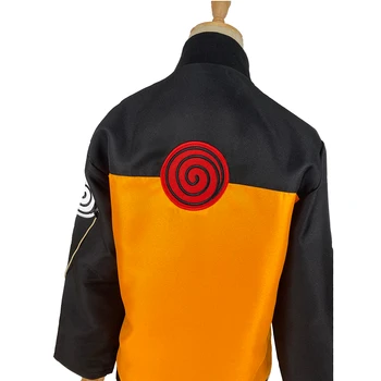 Anime Naruto Shippuden Naruto Uzumaki Cosplay Kostým Ninja Jednotné Orange Bežné Bunda Športové Halloween Výkon Nosenie