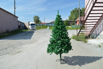 Novinka Nový Rok umelý Vianočný strom Vianočný strom pre domáce jedľa borovica bez kužele PVC Zelená 60/90/120/150/180/210 cm